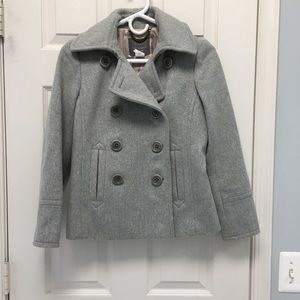 J.crew gray wool peacoat